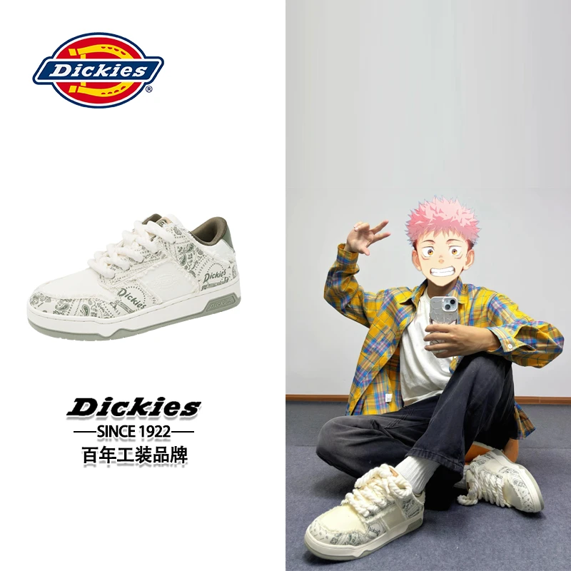 Dickies男鞋2025秋冬新款休闲鞋男士厚底运动鞋子潮腰果花板鞋男
