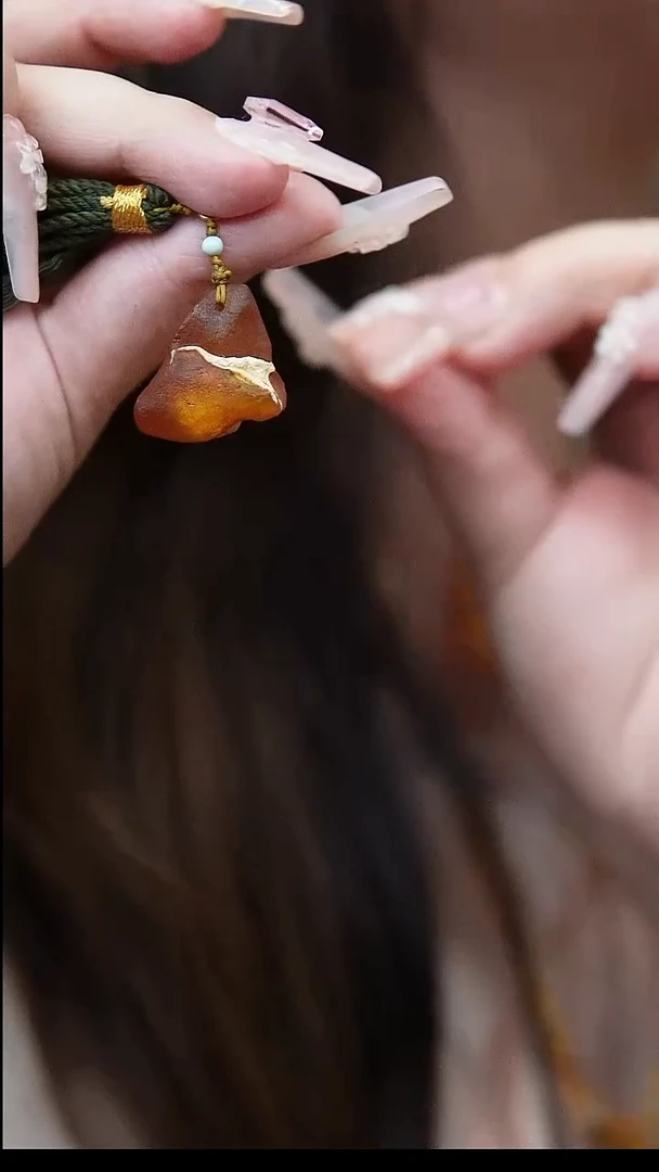 裸石蜜蜡未镶嵌*蜜蜡提溜*活扣头可拆*百搭手串项链