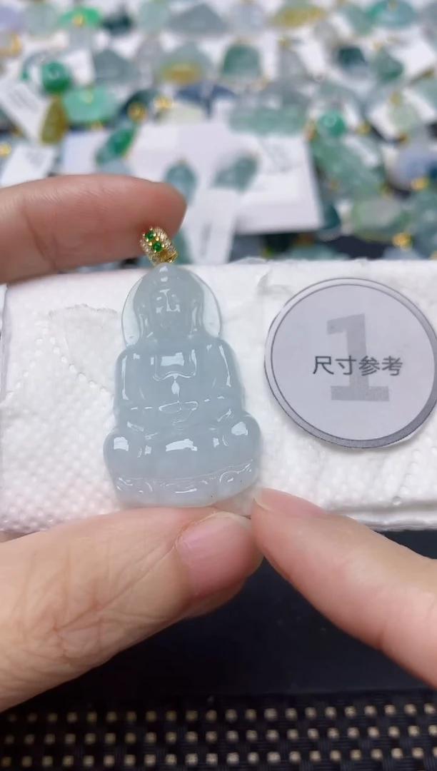 颈饰未镶嵌翡翠天然缅甸A货翡翠