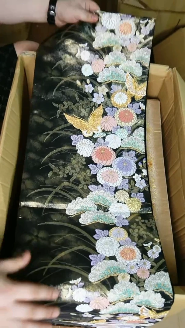 织绣织锦119蝴蝶花卉