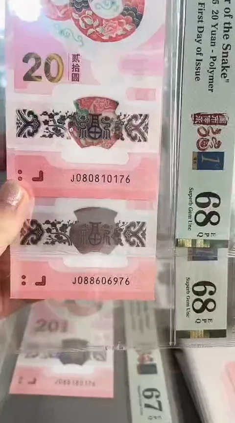 【闪购商品】塑料蛇钞PMG号码080810176和976