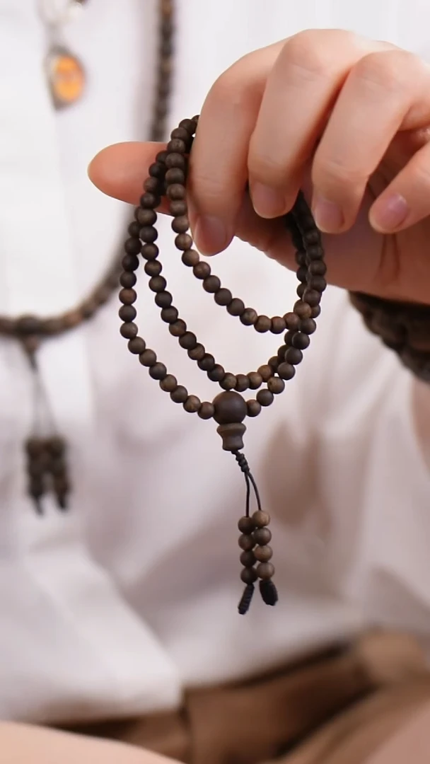 手串沉香J24112703虫漏沉水