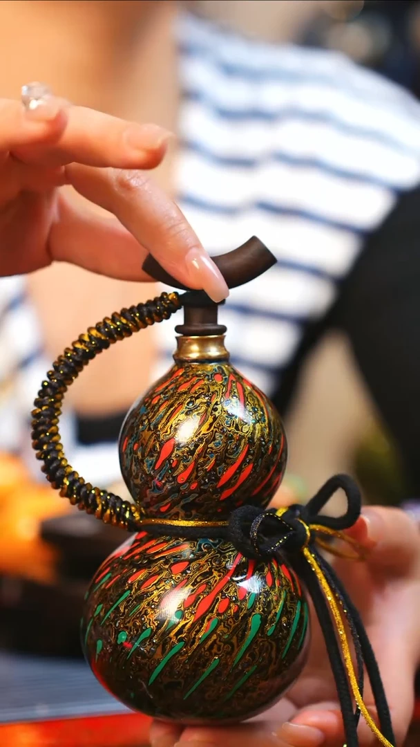 【闪购商品】JX078大师姐臻选非遗大漆酒葫芦