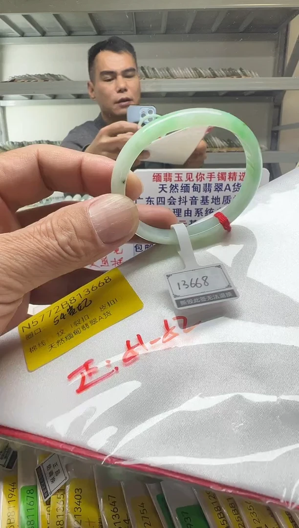 未镶嵌手镯翡翠54贵/13668