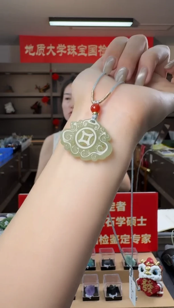和田玉未镶嵌吊坠(不含链)和田玉龙凤牌吊坠