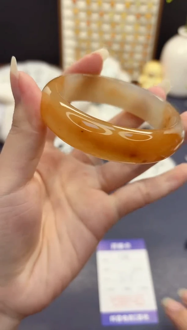 石英质玉手镯未镶嵌130-财气镯-圈口57