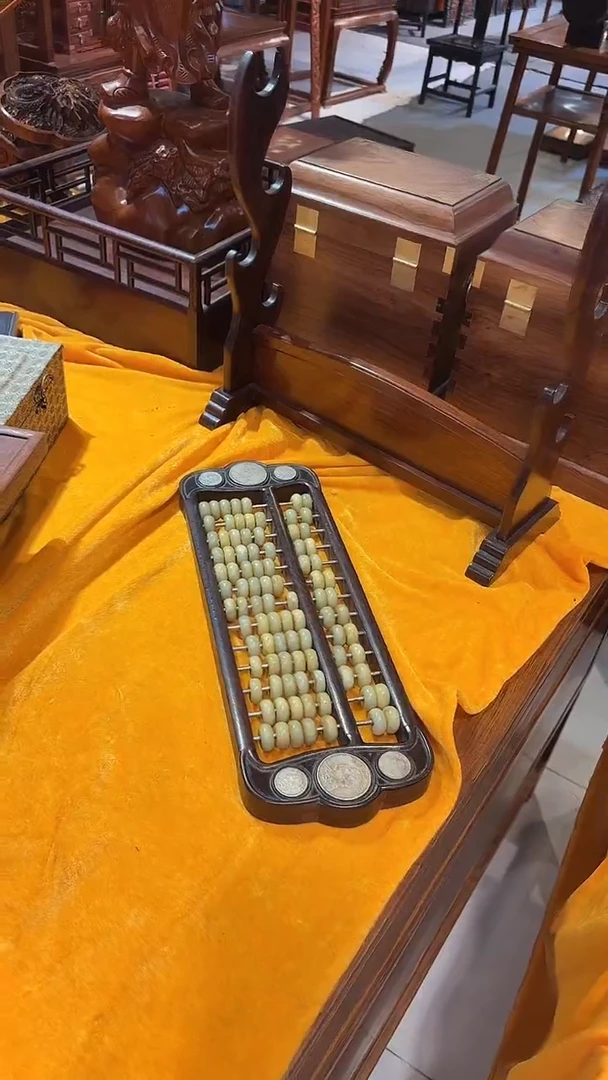 木木雕款算盘算哦平白