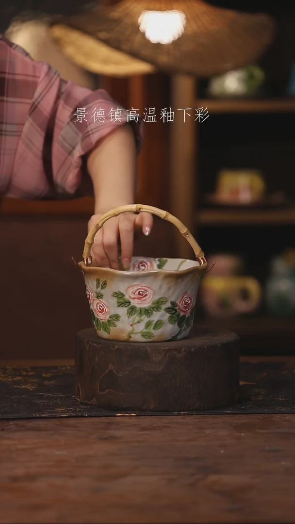 陶瓷景德镇高温釉下手绘陶瓷134