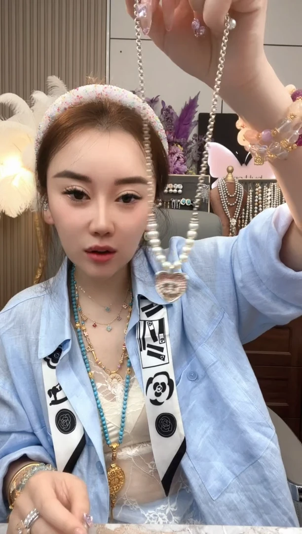 亚克力钛钢cd项链