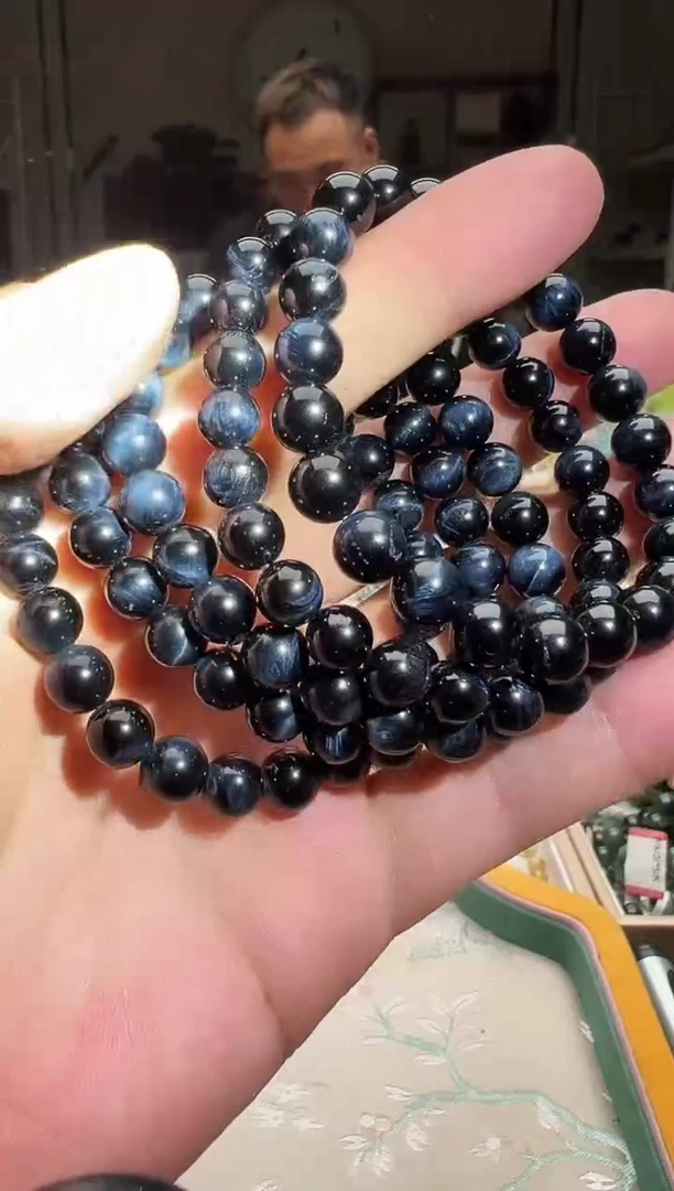 水晶手链未镶嵌蓝虎眼手链 卡8