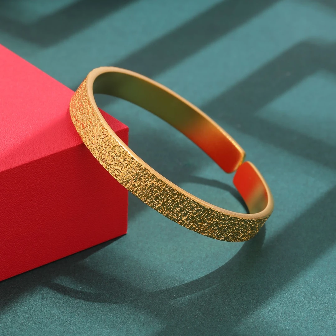 足银手镯 纸醉金迷手镯手工复古磨砂传承时尚精美复古大气送礼盒