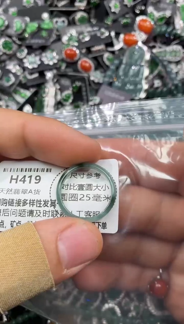 颈饰未镶嵌翡翠H419戒圈