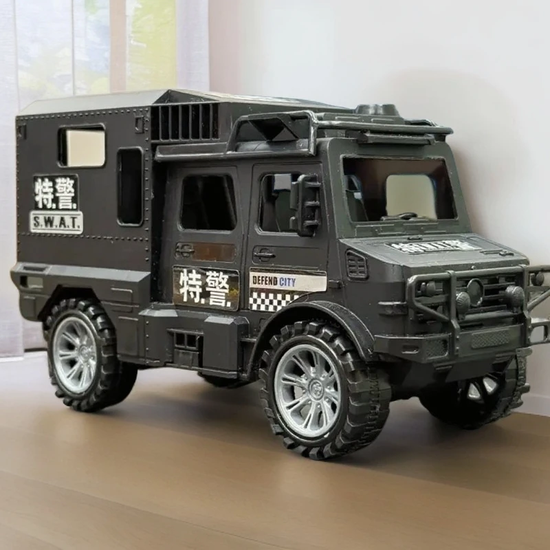 【千】大号惯性装甲车黑色乌尼莫克汽车（电商盒子发货）
