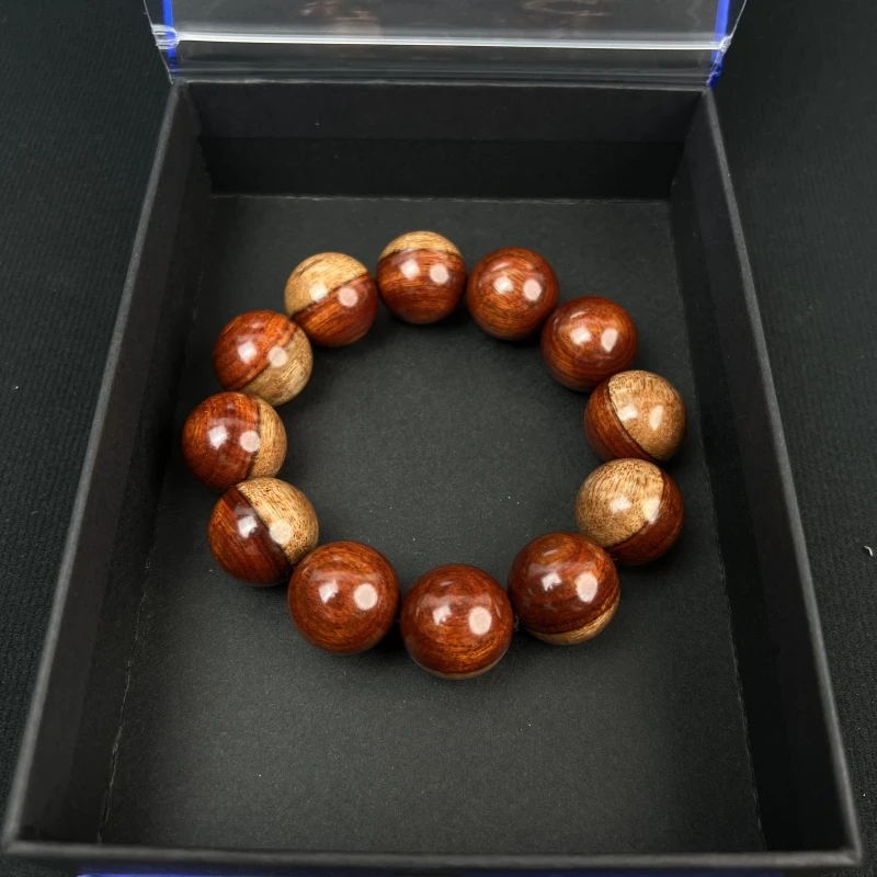 血檀阴阳珠手串-LQ77