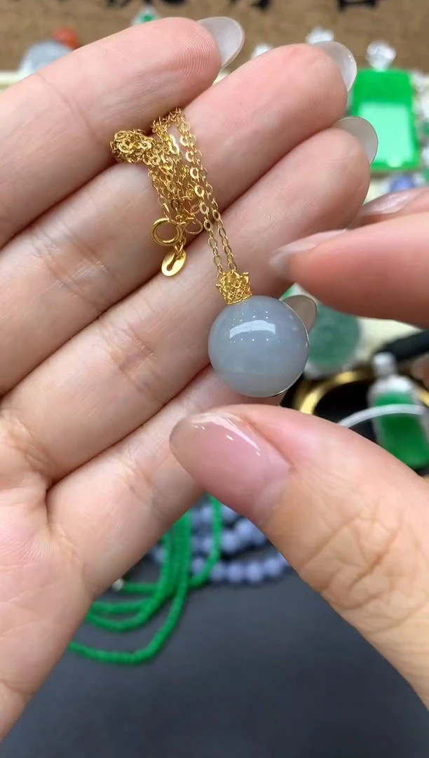【闪购商品】翡翠颈饰18K金镶嵌134-中国好珍宝