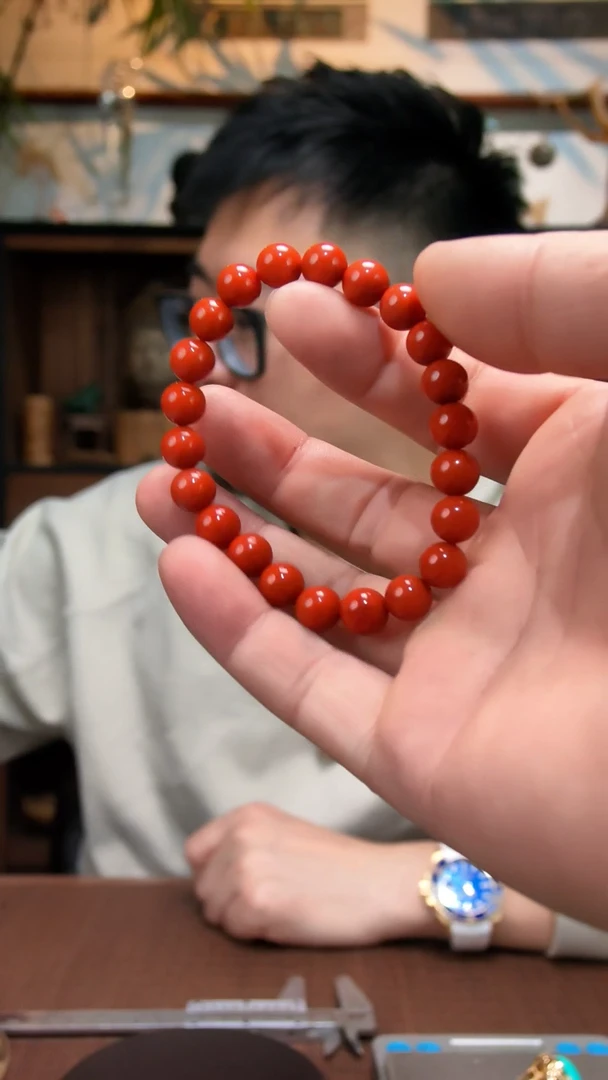 未镶嵌手串南红玛瑙南红圆珠手串TX9*+