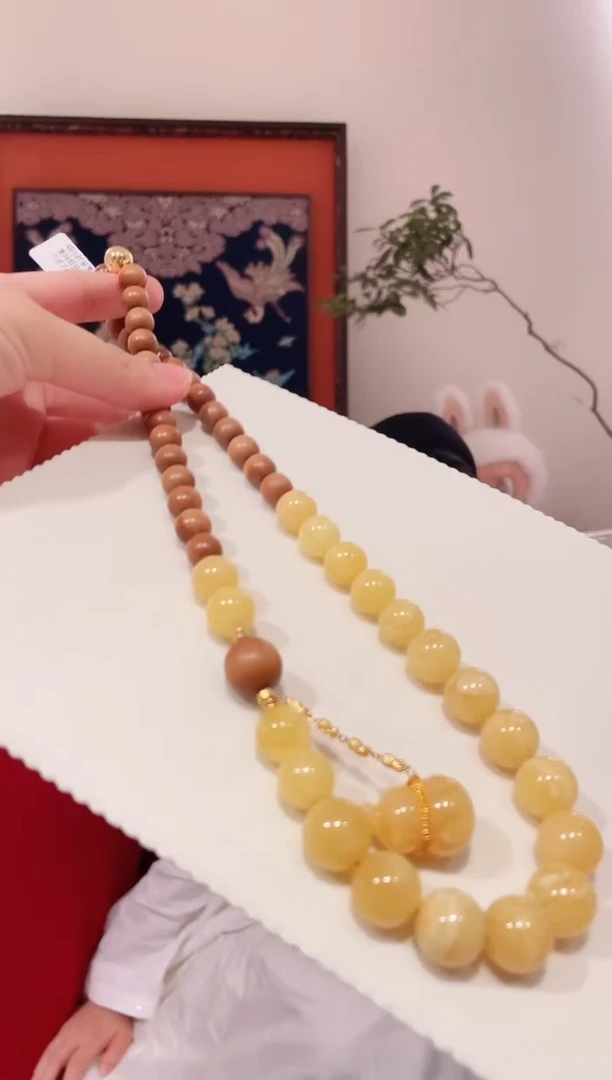 蜜蜡颈饰未镶嵌蜜蜡