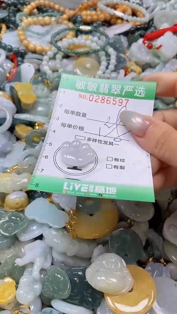 翡翠未镶嵌颈饰闪购0286597