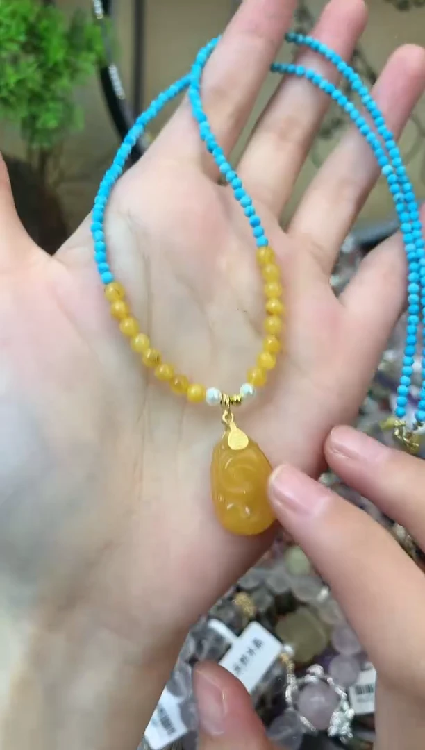 【闪购商品】蜜蜡颈饰未镶嵌122手串