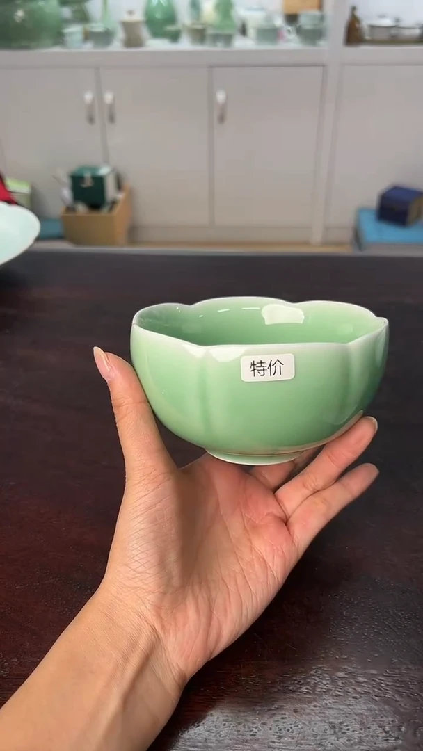 龙泉云间青瓷小米茶器