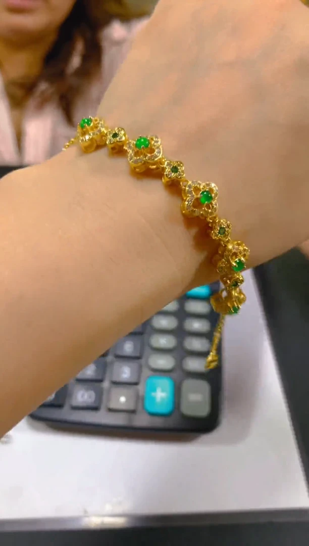 未镶嵌手链翡翠多样性发一