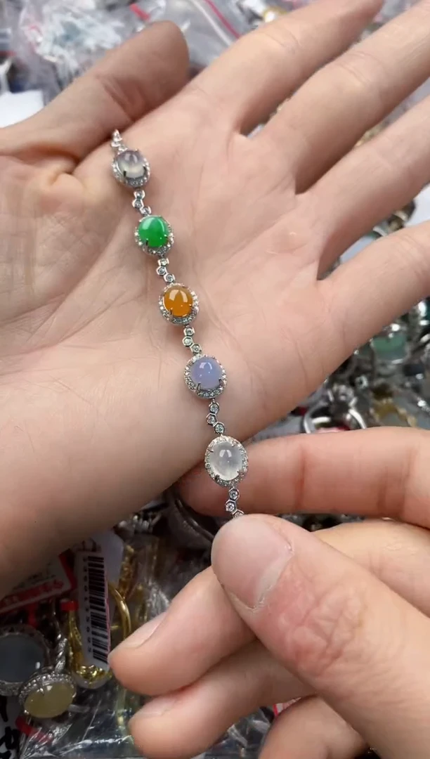 银S925镶嵌戒指翡翠444    4