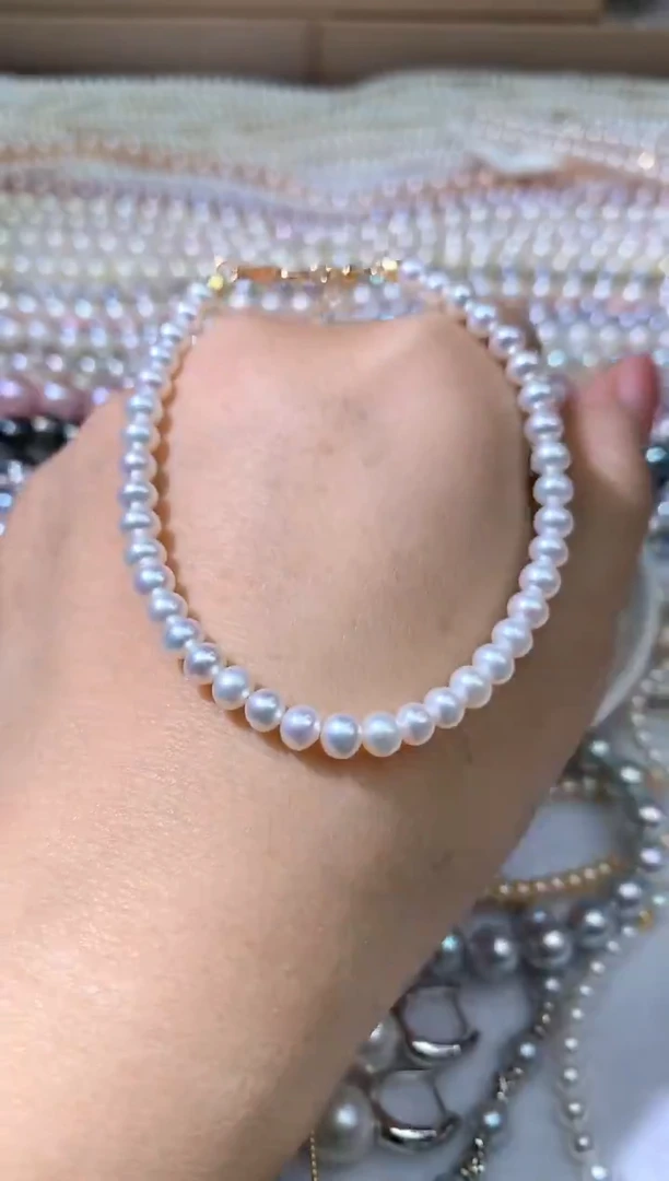 未镶嵌手绳淡水珍珠手链