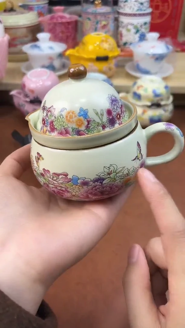 陶陶瓷茶具摆件旅行套组