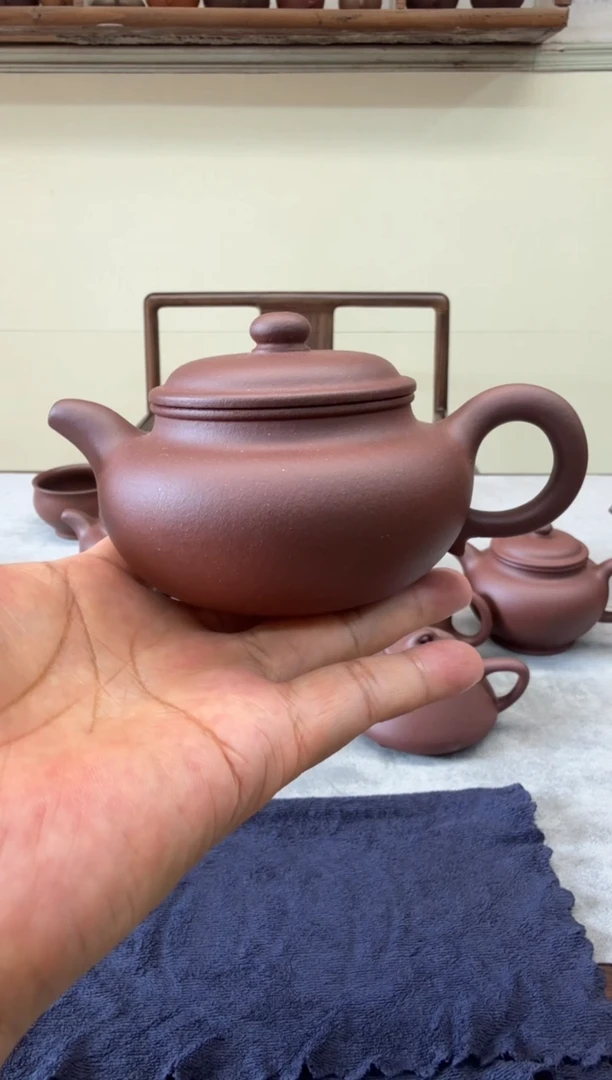 茶壶紫砂220CC底槽青半手仿古