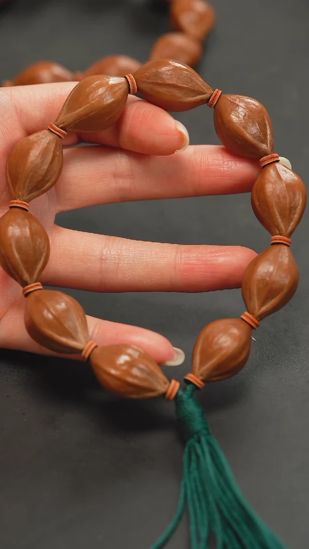 橄榄核手串四花素串