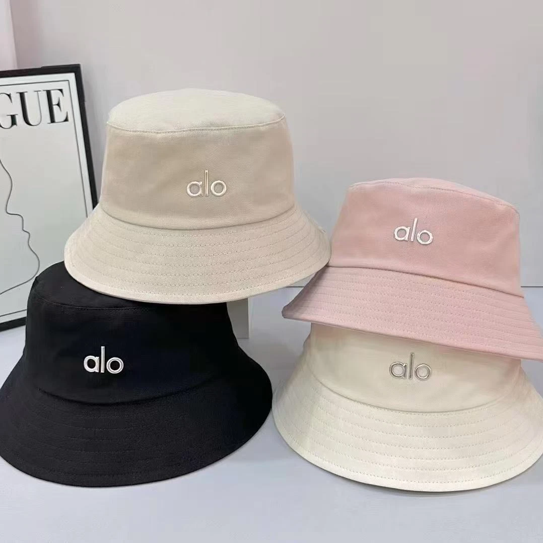 新款潮牌字母防晒渔夫帽女春夏显脸小水桶帽户外休闲百搭遮阳帽潮