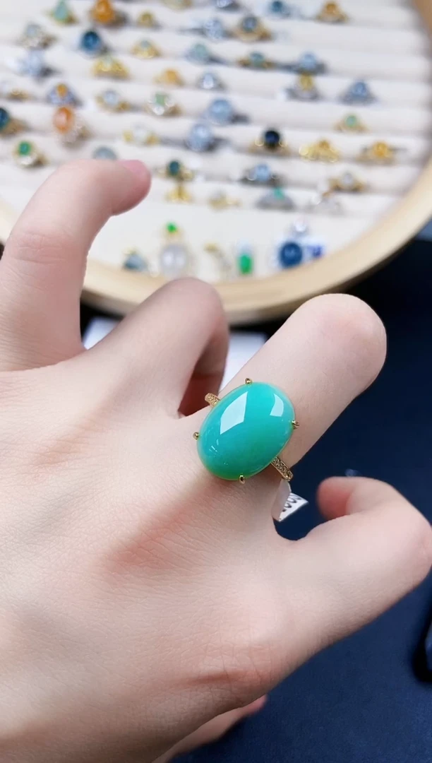 【闪购商品】翡翠戒指银S925镶嵌456464