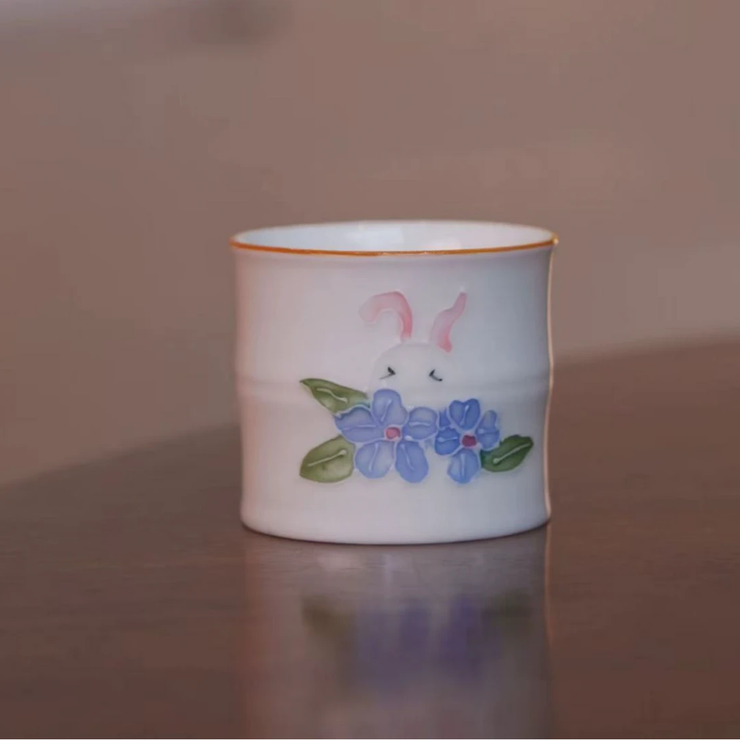 小兔子竹节杯@2657