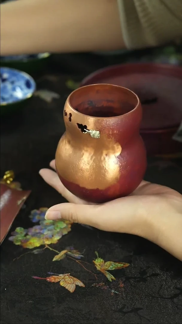 炸茶具 天冷了 围炉煮茶中~~