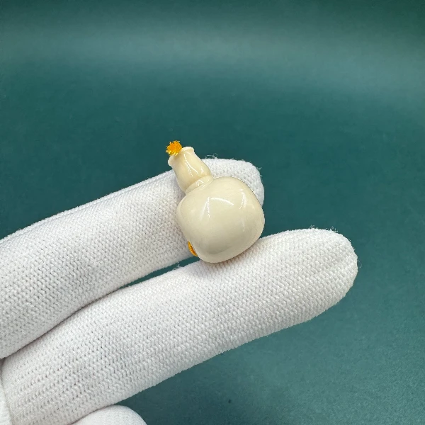 M2652天然猛犸牙玉龙榫卯三通14.2*22.3支持鉴定假一罚四