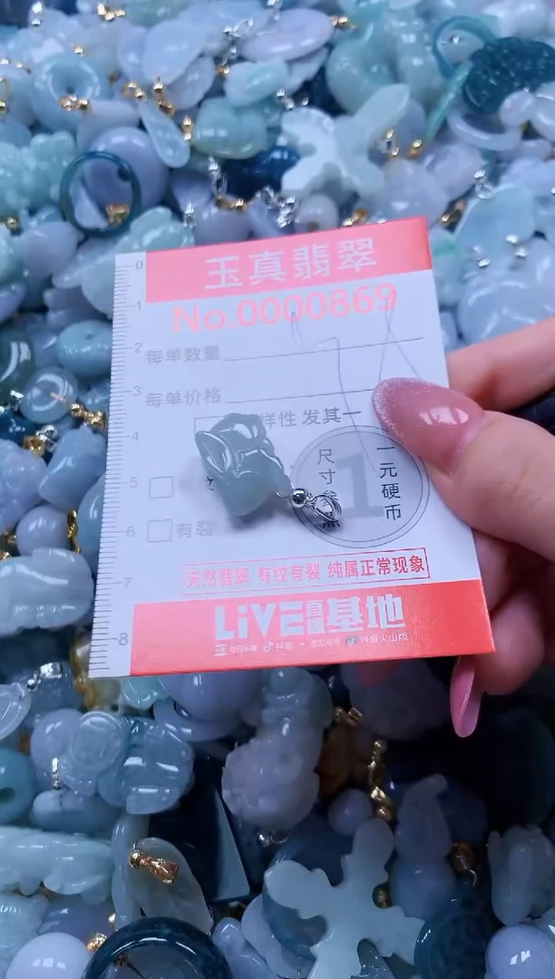 翡翠未镶嵌吊坠(不含链)0869