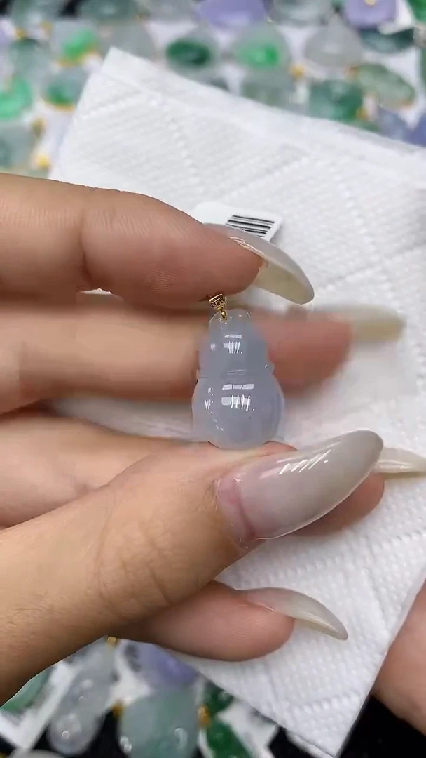 颈饰18K金镶嵌翡翠111111111111111