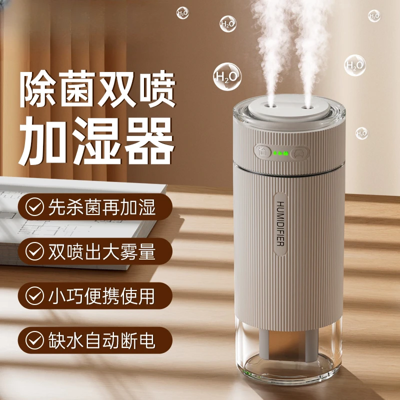 2025加湿器桌面卧室车载空气加湿器超大雾量静音版带车载自动启停