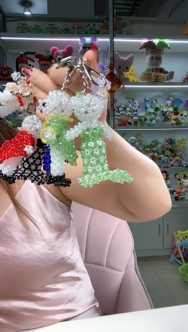 玻璃2464卡4水晶礼服情侣熊材料包1对