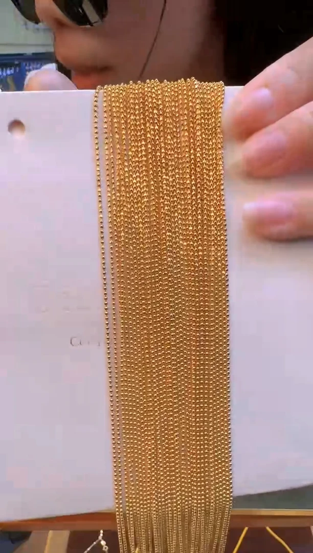 45cm固定不可调节切面珠珠链1.78g（多样性发货）