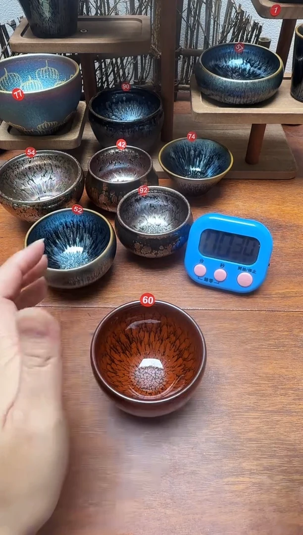 茶盏夜**雨60号建盏工匠茶器