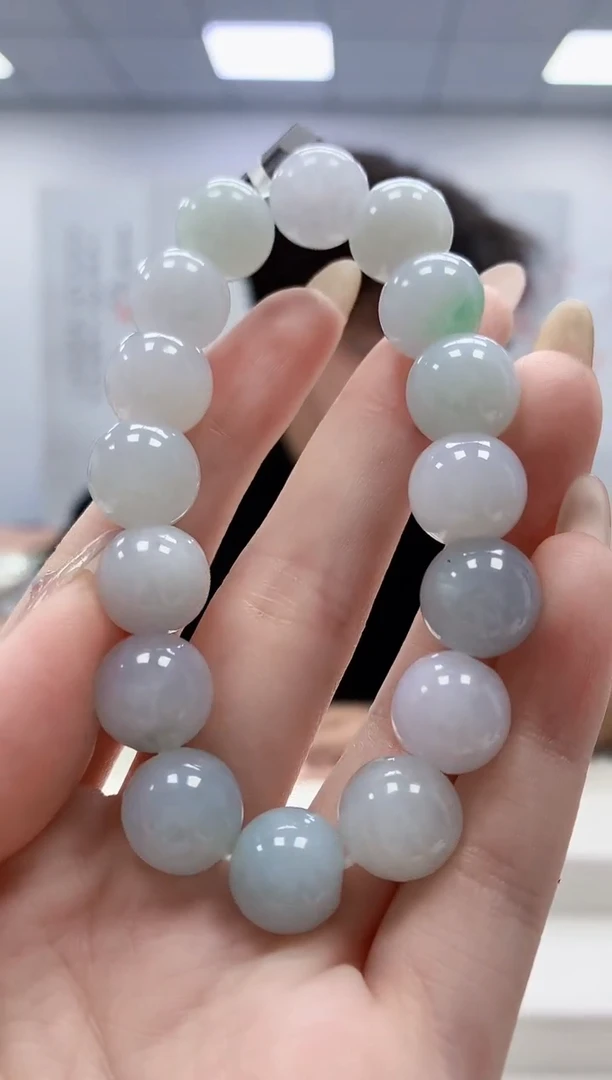 未镶嵌定制翡翠4688jw-毛货手串113