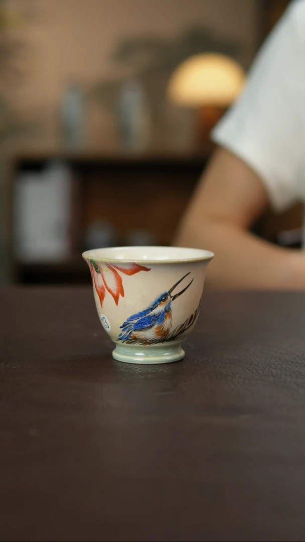杯景德柴烧手作多人瑕疵