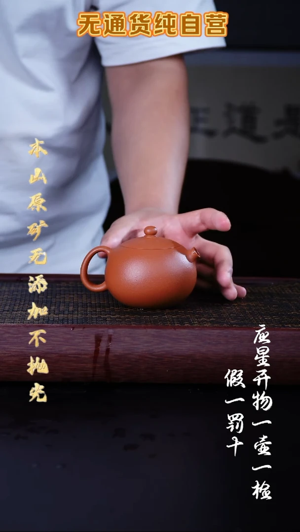 茶壶紫砂全砂朱泥 西施 200cc