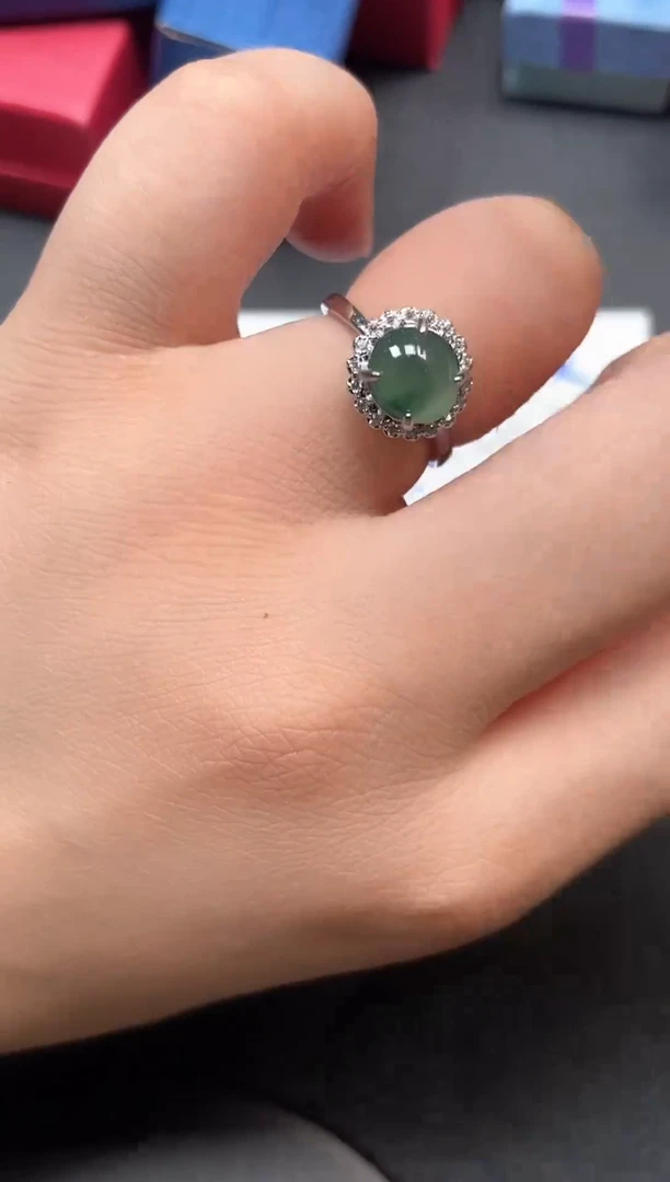 翡翠戒指未镶嵌天然A货翡翠戒指81