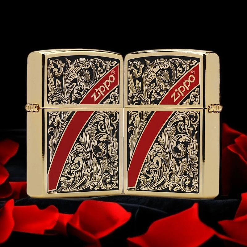 ZIPPO/之宝【起源斜标唐草】正品煤油打火机KF-DF