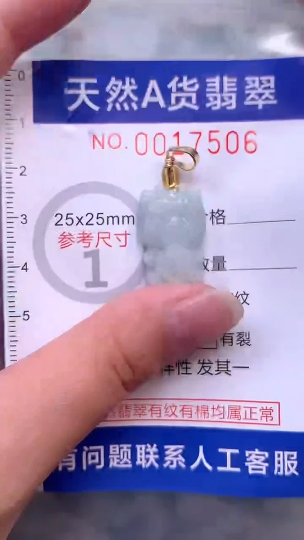 翡翠未镶嵌吊坠(不含链)1