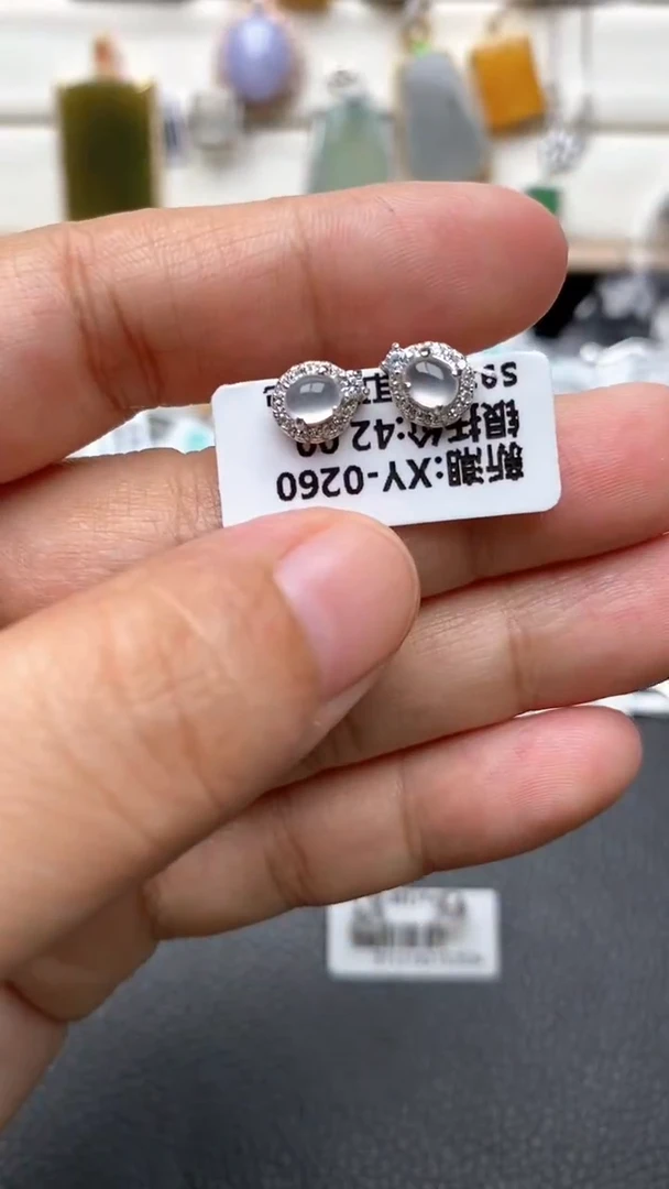 银S925镶嵌戒指翡翠1