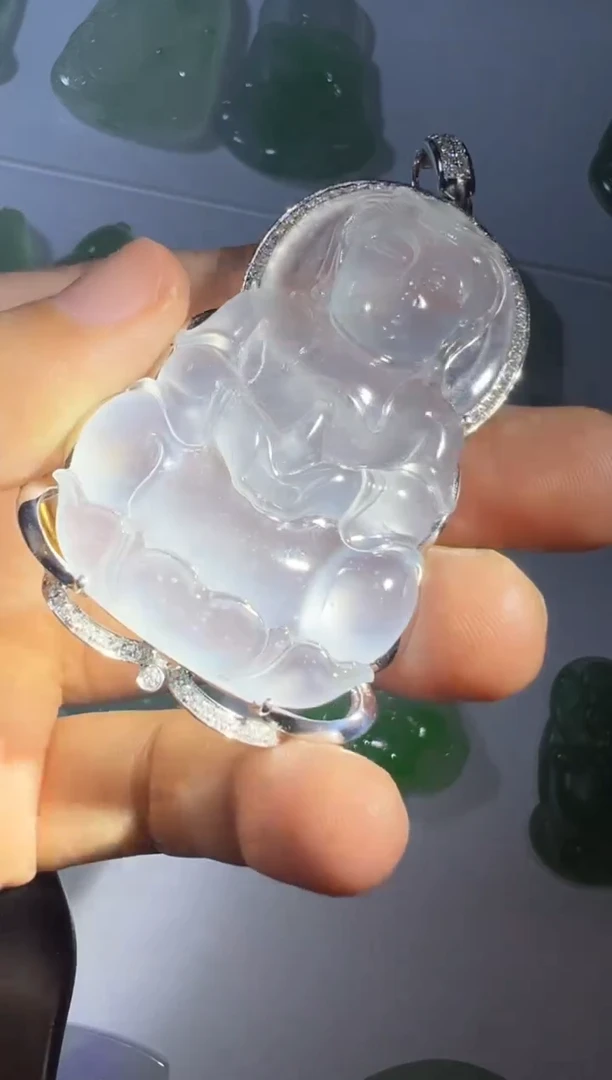未镶嵌定制翡翠观音