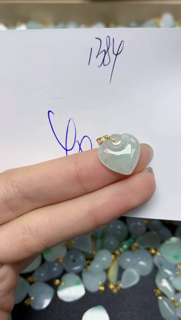 【闪购商品】翡翠颈饰18K金镶嵌 天然翡翠A货